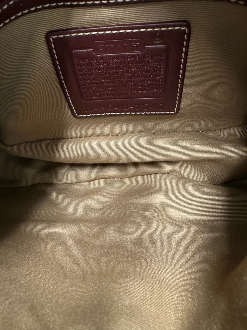 Coach Soho Buckle Shoulder Bag Red Brown Leather Y2K F1048-7540 - Picture 11 of 13